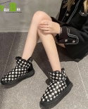 Winter Fur Warm Snow Women Boots Flats Platform Ankle Dress Women Shoes 2022 New Casual Chelsea Goth Female Botas Mujer 