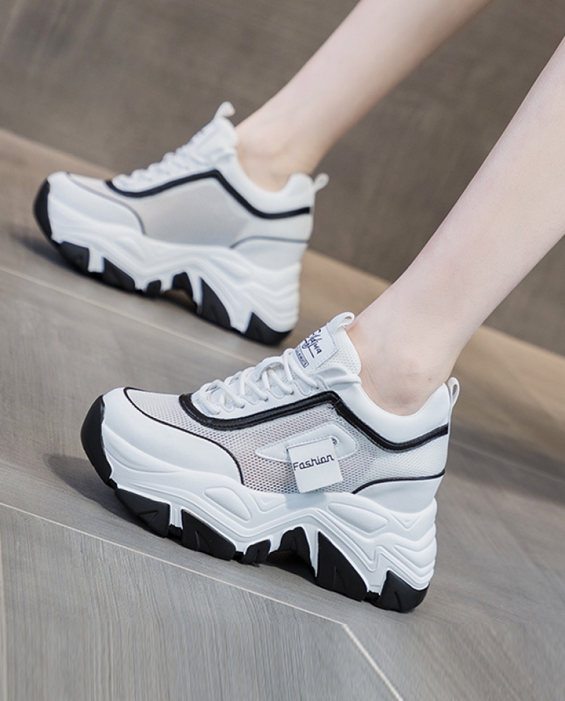 New Inner Heightened Thick Bottom Womens Casual All-match Sneaker