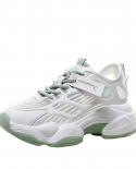Female New All-match Breathable Mesh Thick-soled Sneakers