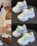 Nuevo estilo, zapatos de mujer que combinan con todo, zapatos blancos pequeños de malla transpirable