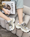 New Womens All-match Retro Thick Bottom Increased Sports Casual Womens Shoes