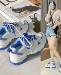 Zapatillas de suela gruesa para mujer New Klein Blue All-match
