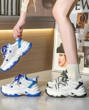 Zapatillas de suela gruesa para mujer New Klein Blue All-match