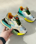 All-match Fish Leather Womens Shoes Heightening Platform Sneakers