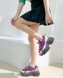 Zapatos informales deportivos para mujer con suela gruesa para mujer que combinan con todo