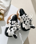 נעלי אבא מעור דאודורנט נשים 2022 נעלי ספורט חדשות לנשים בהתאמה מלאה וונגואו נעלי נשים עם סוליות עבות