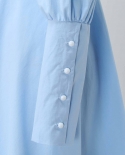 Chic Ladies Square Neck Dress Fashion Puff Sleeve Blue High Waist  Party Dress Slim Pleated A Line Cluub Evening Dress