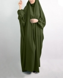 Elegant Hooded Muslim Women Hijab Dress Prayer Garment Jilbab Abaya Long Khimar Full Cover Ramadan Abayas Islamic Clothe