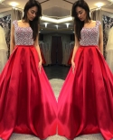 2022 Summer Fashion Sequined Party Dress Women Formal Wedding Bridesmaid Long Party Ball Prom Gown Backless Red Dresses 