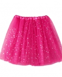 Womens  Pleated Gauze Short Skirt  Adult Tutu Dancing Skirt Stage Costumes 13 Colors Candy Color Sequined Party Prom Ski