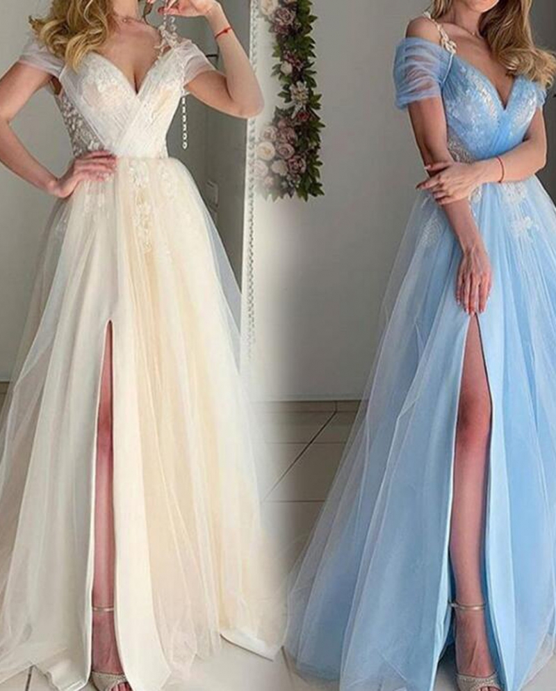 Elegant Wedding Long Dress Women Fashion V Neck Sleeveless Mesh Sequins Party Maxi Dresses High Waist Ruched Bodycon Dre
