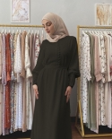 أزياء إسلامية أنيقة الحجاب ماكسي فستان عربي دبي عباية تركيا عادي مطرز الشيفون فساتين ماكسي ل Womenislam القماش