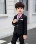 2022 White Boy Suit 3 Pieces Set Slim Fit Children Prom Wedding Suits Blazer Kid Black Tuxedo For Wedding jacketpants