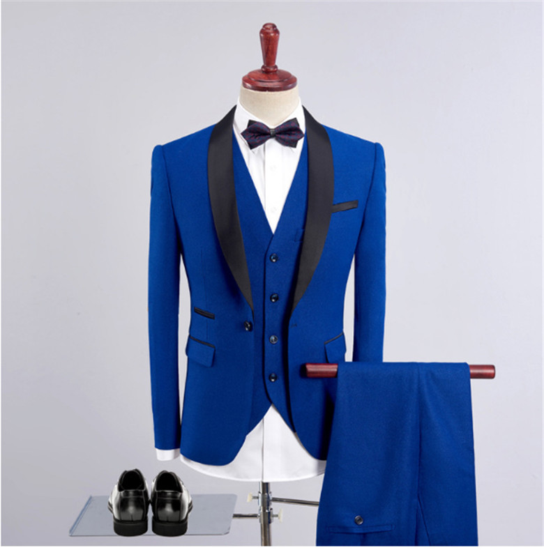 US 88.83 New Men Suits Royal Blue Blazer 2022 Latest Coat Pant