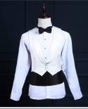 5 قطع jacketpantsvestbow Tiebelt 2022 عالية الجودة الرجال البدلة Tailcoat الدعاوى الرجال الحلل سليم صالح زفاف العريس