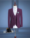 New Grey Mens Suit Groom Suit Cheap Formal Man Suits For Wedding Best Men Slim Fit Groom Tuxedos For Manjacketvestpan