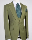 بدلة رجالية خضراء ، بدلة رسمية لحفلات الزفاف ، طقم بدلات رسمية للعريس من Terno Masculino ، مقاس ضيق ، 3 قطع ريترو