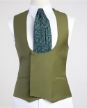 بدلة رجالية خضراء ، بدلة رسمية لحفلات الزفاف ، طقم بدلات رسمية للعريس من Terno Masculino ، مقاس ضيق ، 3 قطع ريترو