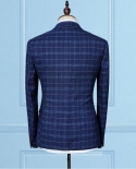jacketvestpants 2022 شبكة الرجال الدعاوى أزياء الصوف رجل سليم صالح الأعمال بدلة الزفاف الرجال الزفاف السترة البدلة 3 كولو