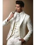 بدلة رسمية ضيقة مصنوعة خصيصًا من رفقاء العريس jacketpantsvest طقم بدلة زفاف العريس للرجال بدل رجالي للحفلات الراقصة