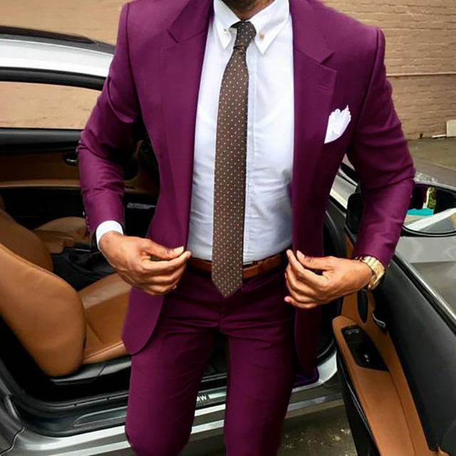 US 72.33 2022 Latest Coat Pants Designs Brown Men Suit Slim Fit Elegant Tuxedos Wedding Business Party Dress Summer Jacketpants Description