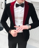 Mens One Button Dress Blazers  Brand New Nightclub Prom Men Red Slim Fit Suit Jacket Wedding Stage Singer Costume  Blaze