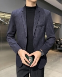 2022 New Men Brand Suit Jacket Blazer Spring Autumn Casual Slim Fit Mens Suit Business Oversized Masculino Blazers