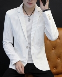 Autumn New Suit Jacket Male Youth Slim British Style Tide Handsome Single Button Jacket Casual Solid Color Suit Mens Co