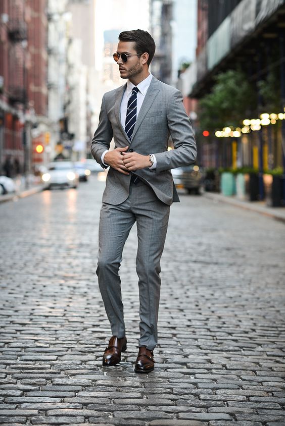 Gray pant coat on sale