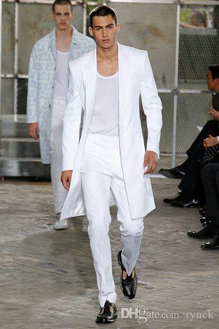 Long white blazer jacket deals