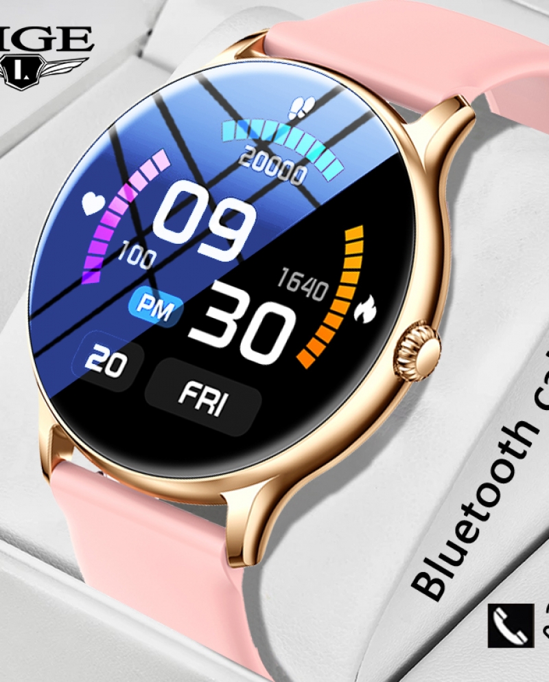 Lige Bluetooth Call Smart Watch Women Full Touch Health Fitness Sport Smart Bracelet Custom Watch Face Waterproof Smartw