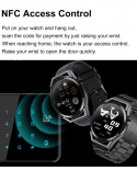 Lige Nfc Smart Watch Men 360*360 Full Touch Sports Fitness Watches Waterproof Bluetooth Call Smartwatch For Huawei Andro