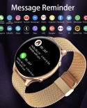 Orologio intelligente da donna Lige Nuovo orologio da donna con cardiofrequenzimetro a schermo intero Touch impermeabile per And