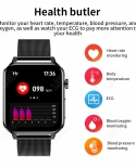 Lige New 17 Inch Smart Watch Ppgecg Heart Rate Monitor Watches Health Tracker Smartwatch Sport Fitness Wristband For M