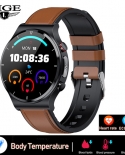 Lige Body Temperature Smart Watch Men Ecgppg Blood Pressure Heart Rate Watches Ip68 Waterproof Smartwatch Fitness Track