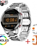 Lige New Smart Watch 454 * 454 Schermo Amoled Visualizza sempre lora Chiamata Bluetooth Musica locale Meteo Smartwatch per uomo
