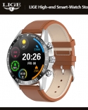 Lige I9 Plus Smart Watch Men Dial Call Watch Heart Rate Blood Pressure Wristwatch Fitness Tracker Waterproof Smartwatch 