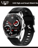 Lige New Men Smart Watch Bluetooth Chiama Cardiofrequenzimetro Orologi impermeabili Sport Fitness Orologio Smartwatch Uomo per e