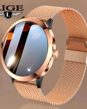 Lige New Smart Watch Men Women Smartwatch Custom Watches Face Fitness Bracelet Blood Pressure Physical Health Heart Rate