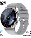 Lige Nfc Bluetooth Call Smart Watch Uomo Bracciale sportivo Schermo HD Impermeabile Orologi personalizzati Face Man Smartwatch p