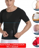 Mens Body Shaper Compression Shirts Abdomen Shapewear Tummy Slimming Sheath Gynecomastia Reducing Corset Waist Trainer S