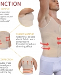 Mens Slimming Body Shaper Gynecomastia Compression Shirts Tummy Control Shapewear Waist Trainer Chest Abs Slim Vest Male