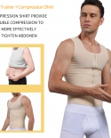 Uomo Che Dimagrisce Body Shaper Ginecomastia Compressione Camicette Tummy Control Shapewear Vita Trainer Petto Abs Gilet Sottile