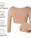Upper Arm Shapers Women Compression Long Sleeves Shapewear Humpback Posture Corrector Shoulder Breast Support Push Up To