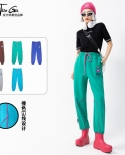 Womens Autumn And Winter New Loose Sweatpants Womens Line Design Casual Pant