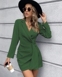Autumn And Winter New Waist And Thin Suit Dress Suit Large Size Womens Skirt