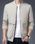Nueva chaqueta de cuello alto para hombre, elegante, atmosférica, informal, de negocios