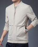 Mens Graceful Atmospheric Business Casual New Stand-up Collar Jacket