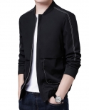 Nueva chaqueta de cuello alto para hombre, elegante, atmosférica, informal, de negocios