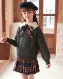Girls Suit New Childrens College Style Suit Jk Skirt Childrens Clothing